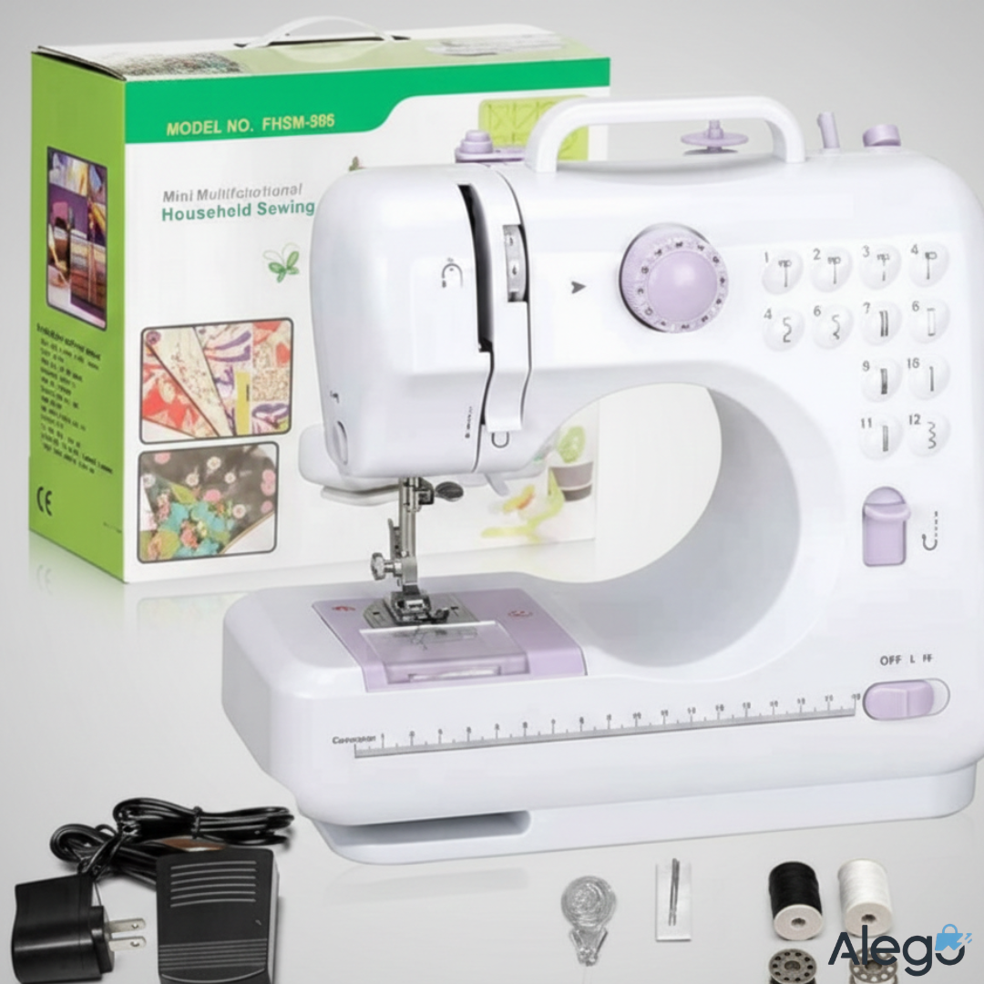 Máquina de coser portátil de 12 puntos