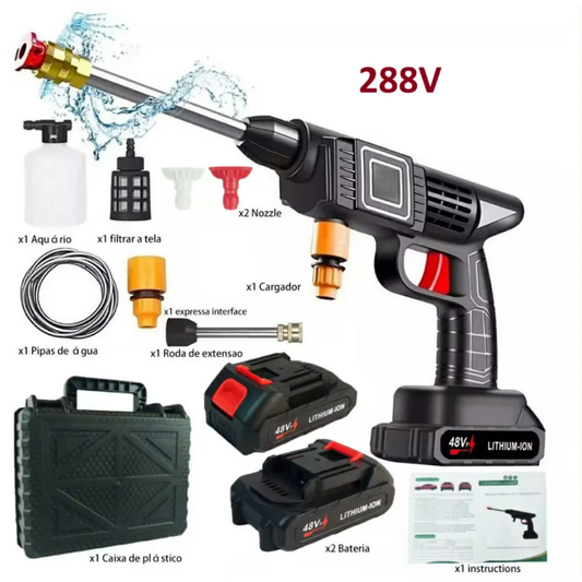 Pistola Hidrolavadora 288V Doble Batería Portatil